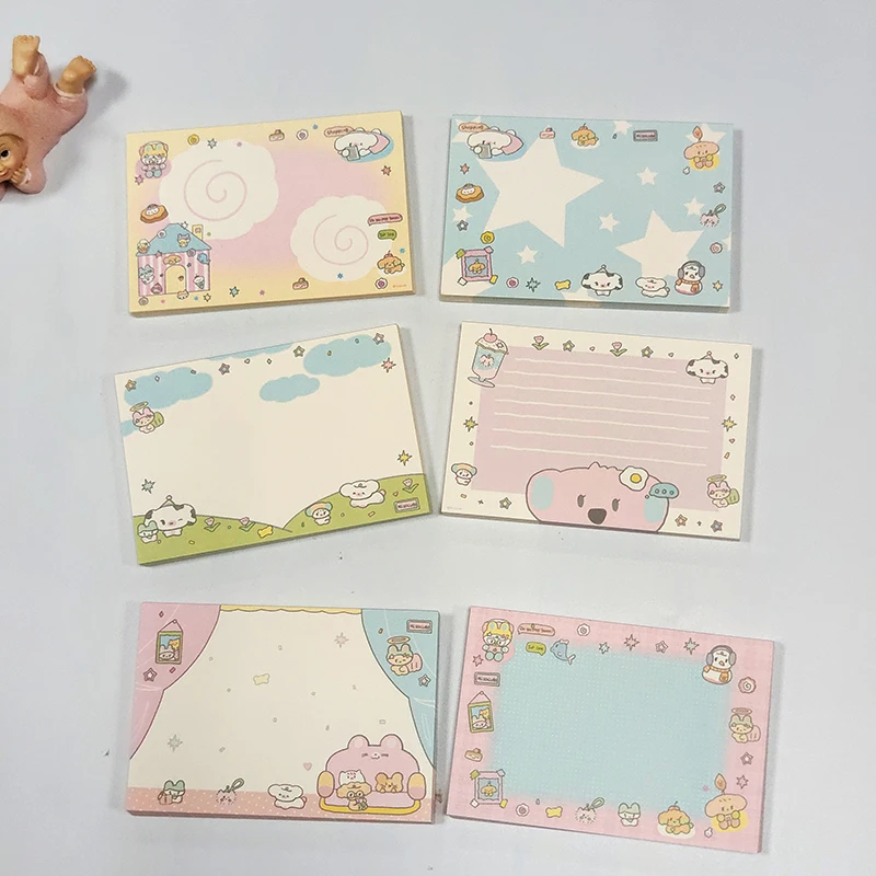 60Pcs Cute Puppy Memo Pad Decoration Scrapbooking Diary Album DIY Message Notes Paper Notepad Kawaii Stationery