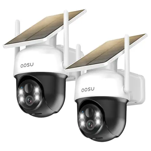 Renewed AOSU 2/4/6/8pcs 3MP Solar Camera 5000mAh Battery Two-way Audio Security Camera Wireless Solar Panel PTZ CCTV Camera - Image 10