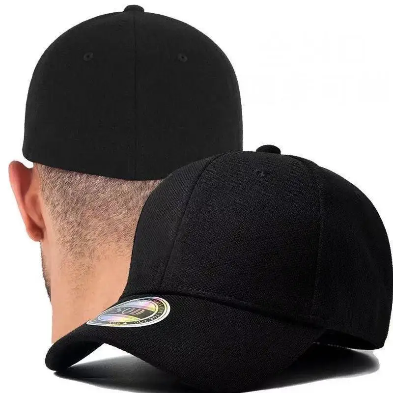 Breathable Stretch Baseball Cap For Men And Women Solid Colour_voghion.com