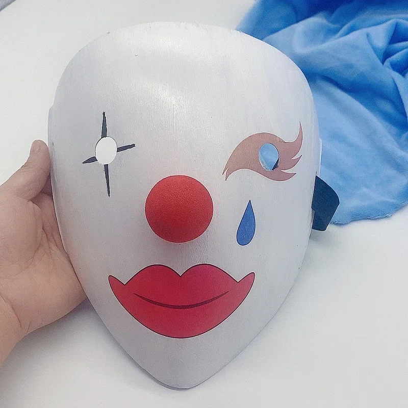 Anime Cosplay Prop Ouma Kokichi Square Scarf Wrap Joker Face Mask Party Costume Rare Handmade