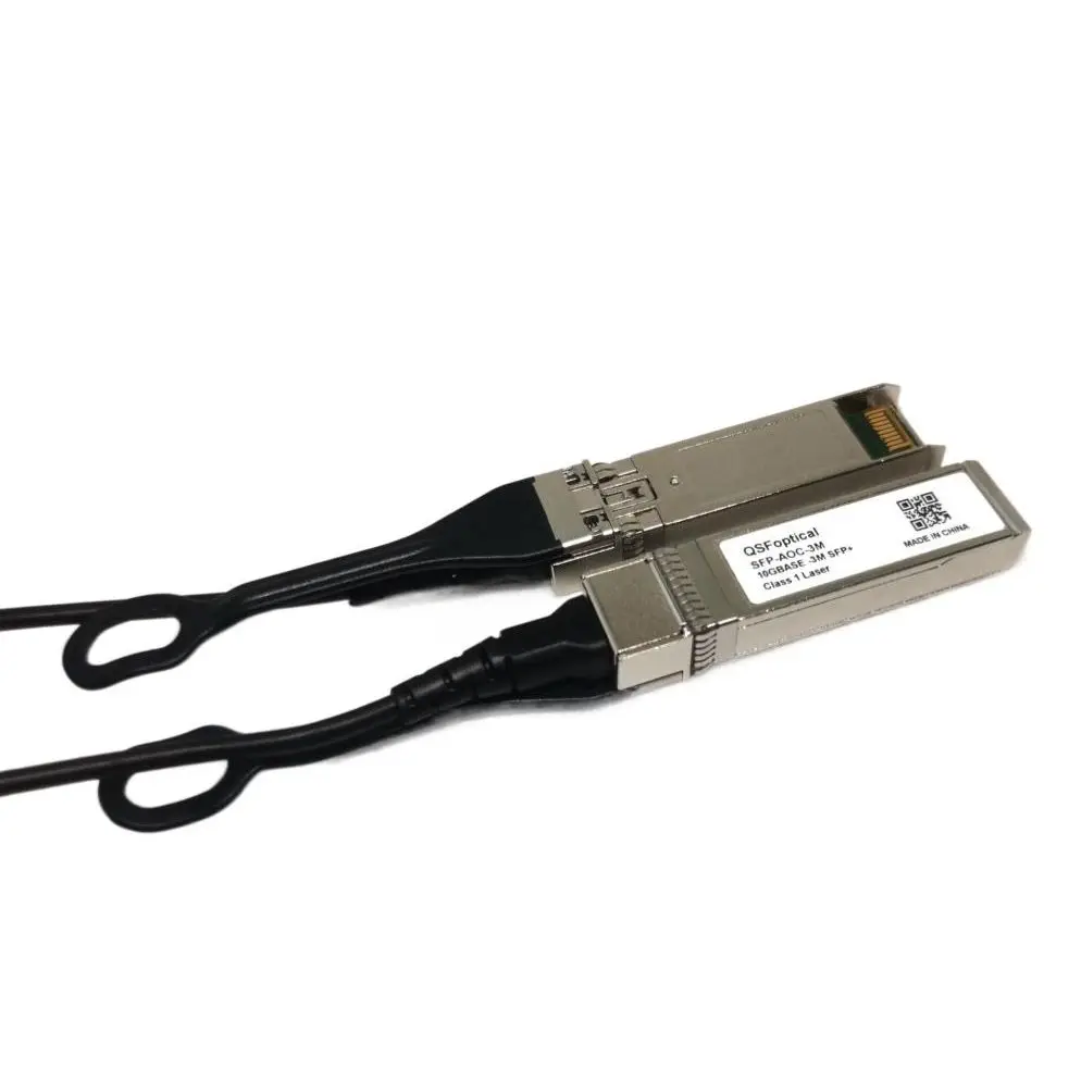Фото Кабель 10G SFP + Twinax, медный (DAC) пассивный AOC, 0,5 1 м 3 м-15 м, для коммутатора Cisco,Huawei,MikroTik,Intel и т. Д. №2