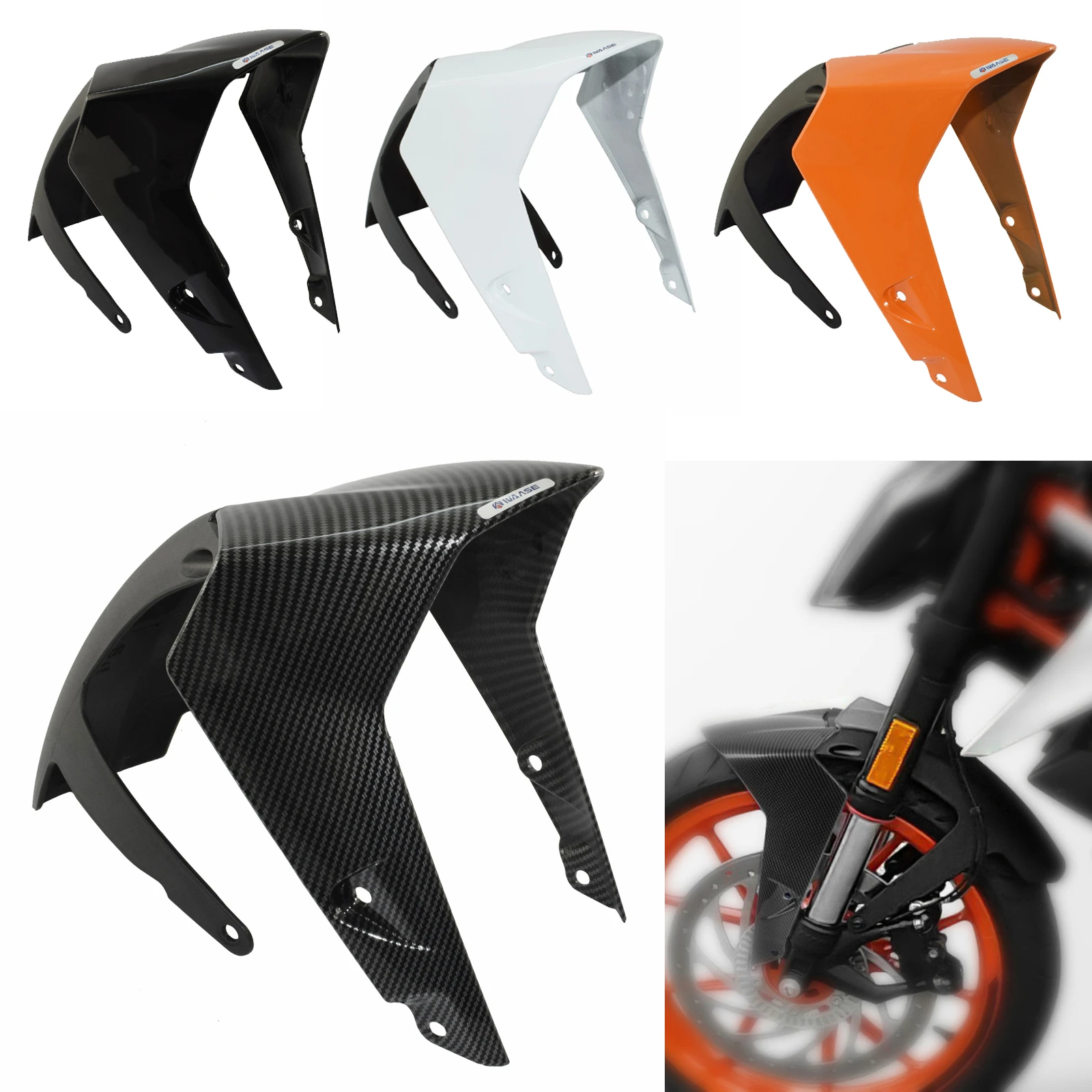 Motorcycle Front Tire Hugger Fender Mudguard Mud Splash Guard Abs For