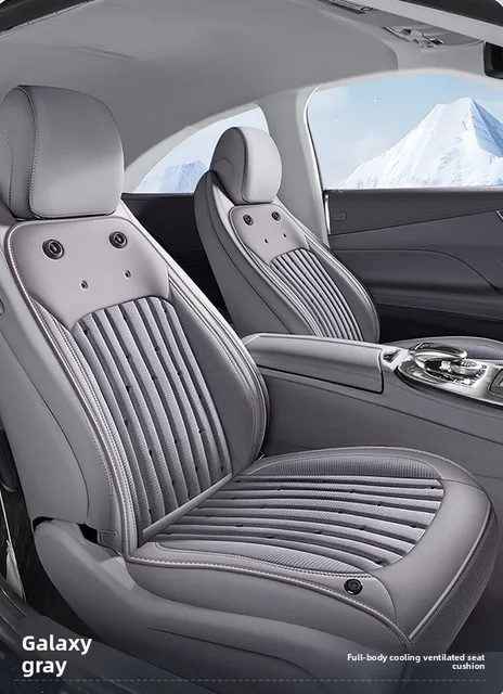 Cool Ventilation Seats Universal Car Seat Ventilation Cover Car Blowing Summer Cool SUV Car Seat Cushion Breathable Auto Cooling 1