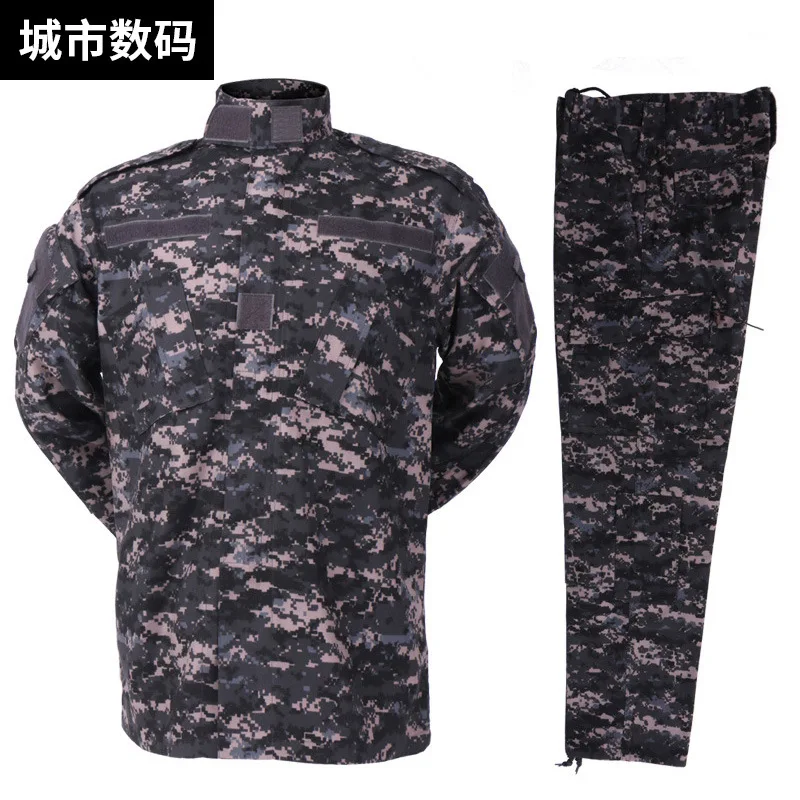 Camouflage Training Uniform Jacket Pants Suits Outdoor CS Shooting Camping