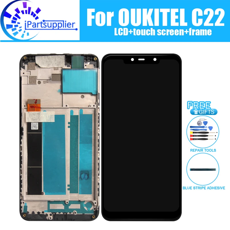 

5,86 дюймовый ЖК-дисплей OUKITEL C22 + сенсорный экран, 100% оригинальный протестированный ЖК-дигитайзер, замена стеклянной панели для OUKITEL C22.