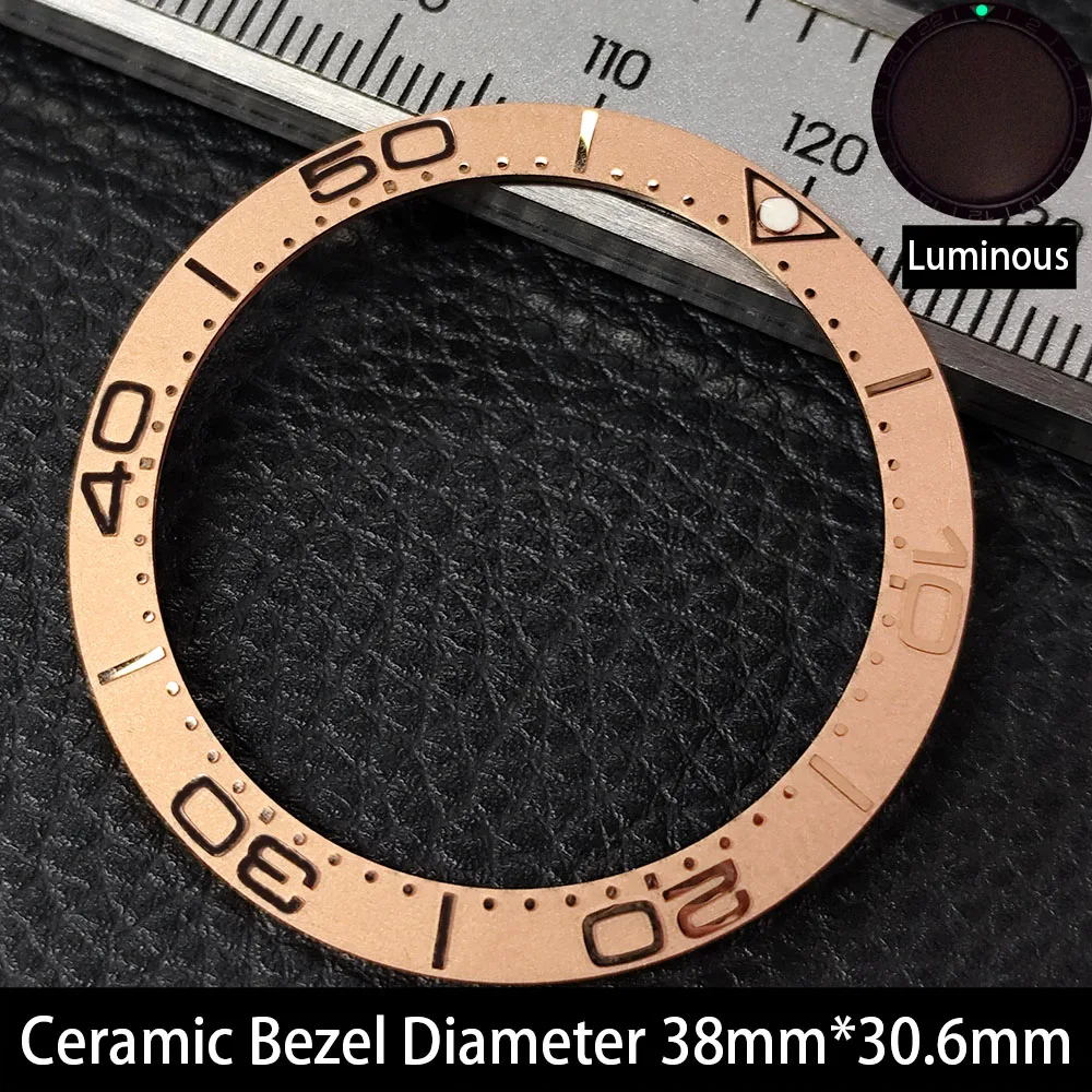 Elegant 38mm Ceramic Bezel Insert