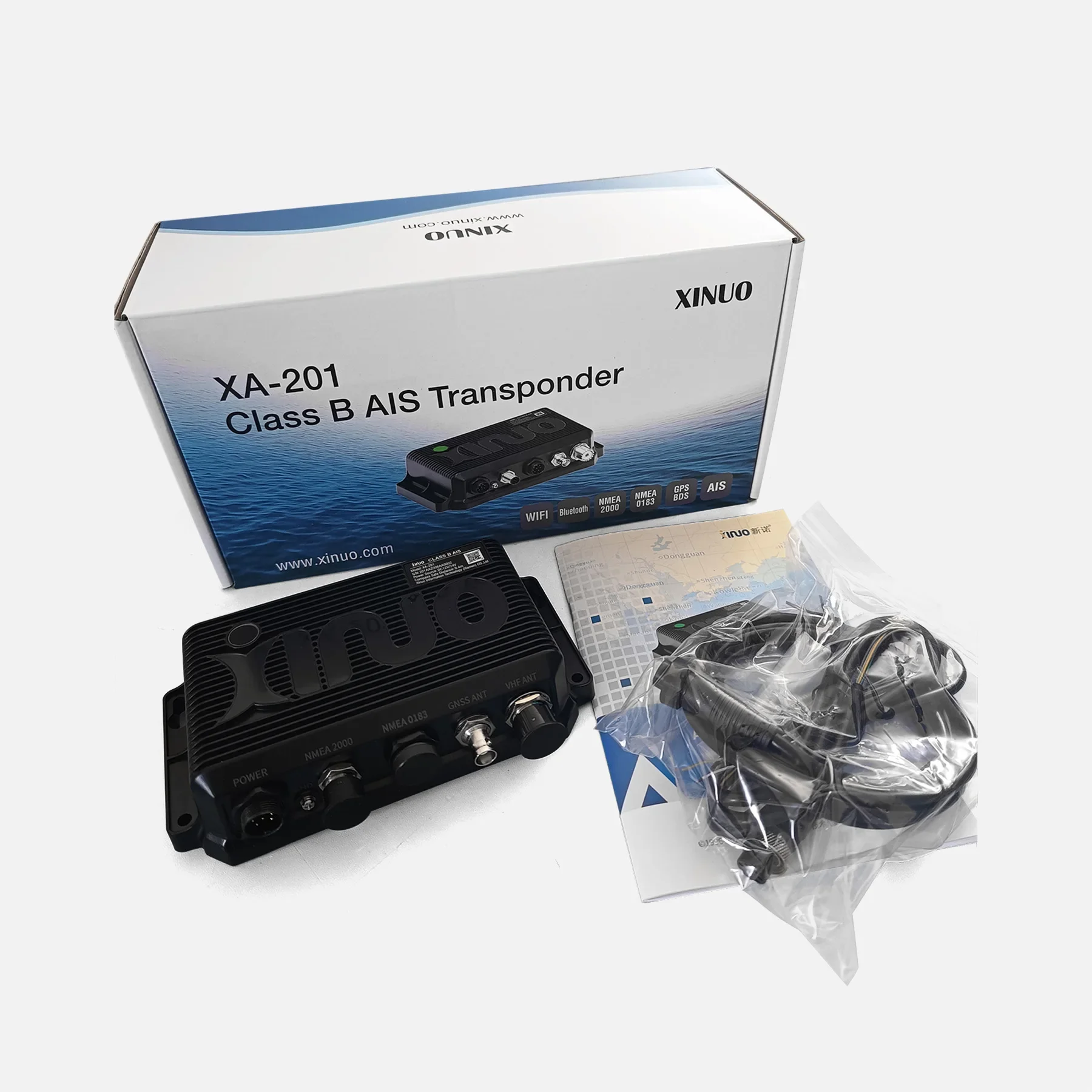Hot XA-201 XINUO nmea2000 AIS Identification System Marine marine AIS class B transponder transducer Built-in WIFI by Phone APP