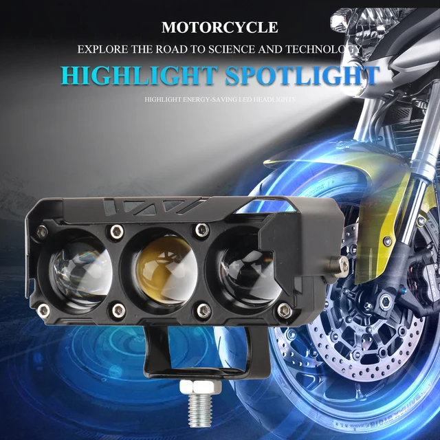 バイクヘッドライト オートバイ用LED補助ヘッドライト 作業灯 バイクヘッドライト オートバイ用LED補助ヘッドライト 作業灯
