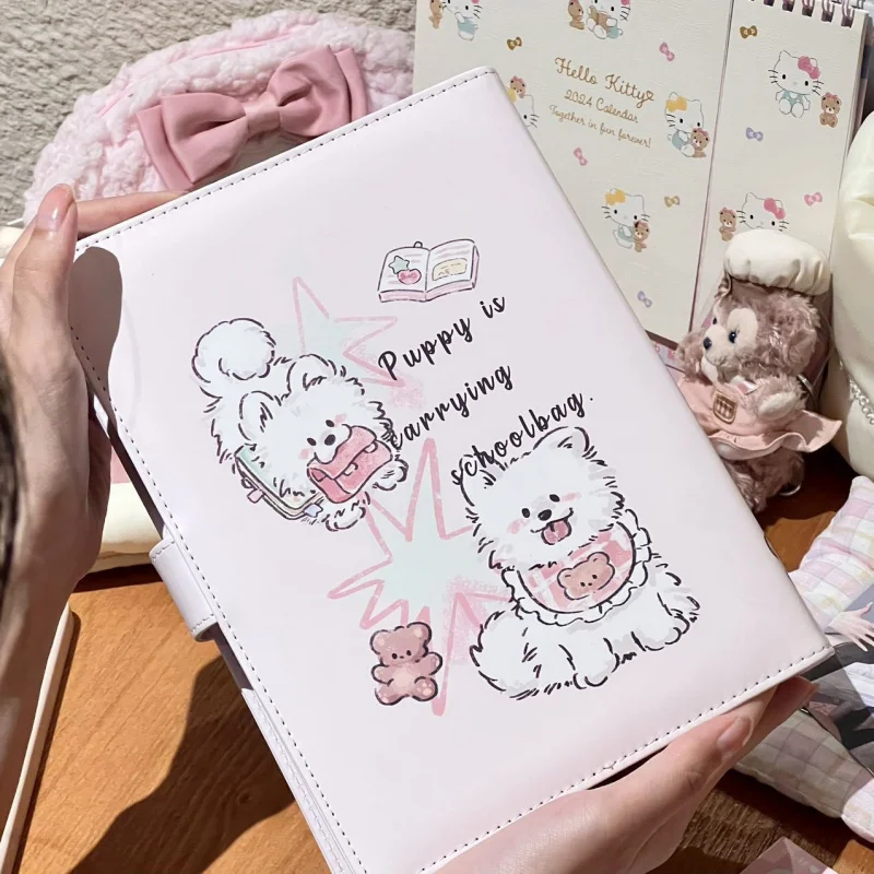 Puppy binder A5 PU leather photocard holder Kpop Idol 3inch photo sculpture book loose leaf album