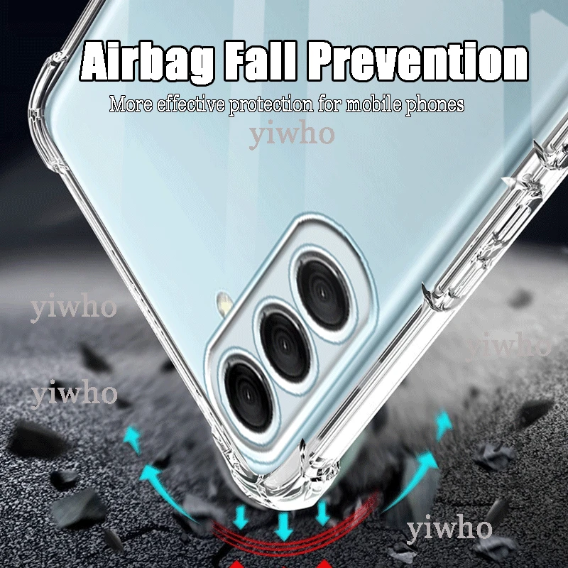 Crystal Clear Anti-Fall Soft TPU Phone Case - Transparent Protector Cover