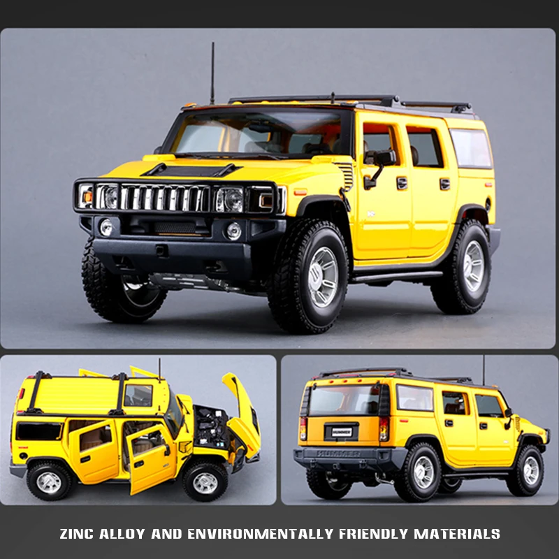 los zapatilla maravilloso Maisto-Hummer H2 H1 Jeep modelo de coche de aleación, juguete de colección  de decoración de coche de simulación, regalo de fundición a presión, 1:18,  nuevo - AliExpress
