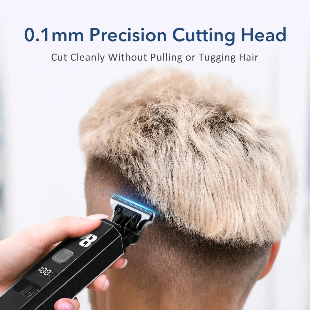 Black ABS Electric Hair Clipper Trimmer for Men