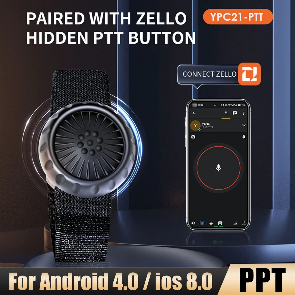 

Universal Car Wireless Bluetooth PTT Button Push Push-to-Talk Car Motorcycle Voice Call Walkie Talkie Control Button For Phone