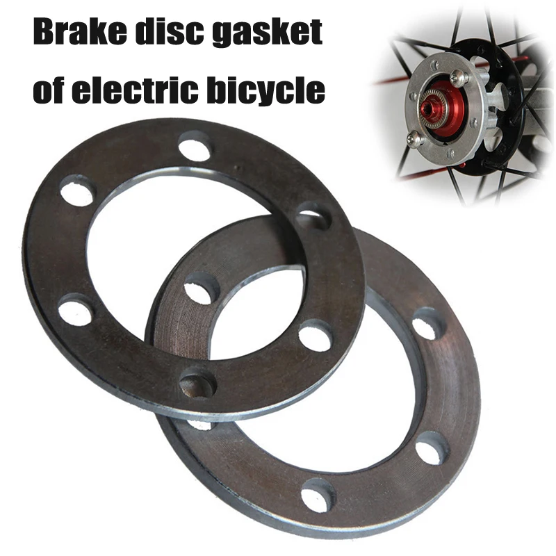 E Bike Bike Electric Scooter Brake Pads Gasket Spacer 6 Holes Disc