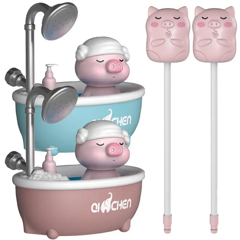 

Spray Water Bath Toys Water Sprinkler Pool Playset Electric Pig Bathing With Nozzles Animal Shape Shower Bath Toy Best For Kids