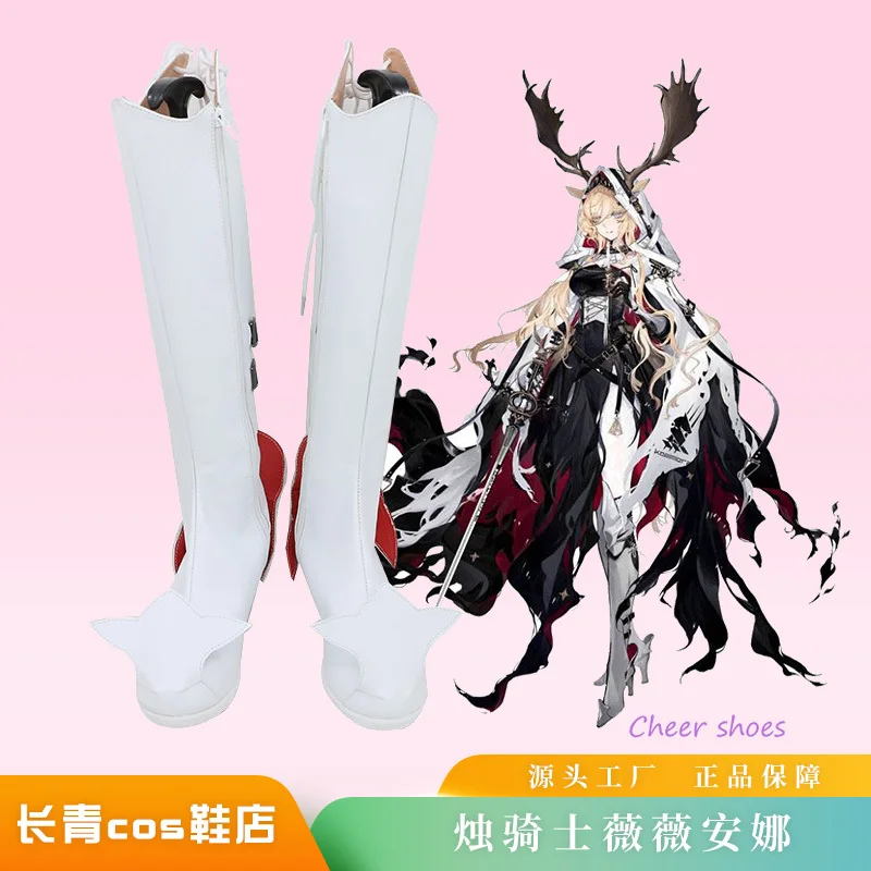 

Anime Viviana Arknights Cosplay Shoes Comic Halloween Carnival Cosplay Costume Prop Men Boots Cos