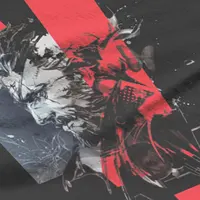 MGS V تي شيرت كلاسيكي للألم الوهمية للرجال ، ملابس قطنية ، ملابس أحادية اللون للمروحة ، معدات معدنية ، لعبة Mxv ، محب 3