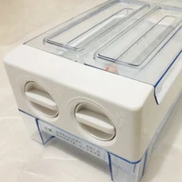 Boîte à glace amovible réfrigérateur fabricant petit Cube moule congélateur support de glace réfrigérateur moule à glaçons 4