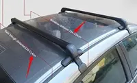 100cm Universal Car Roof Racks with Lock - Aluminum Material&Non-Destructive Installation, 165LBS Static/99LBS Dynamic Load 3