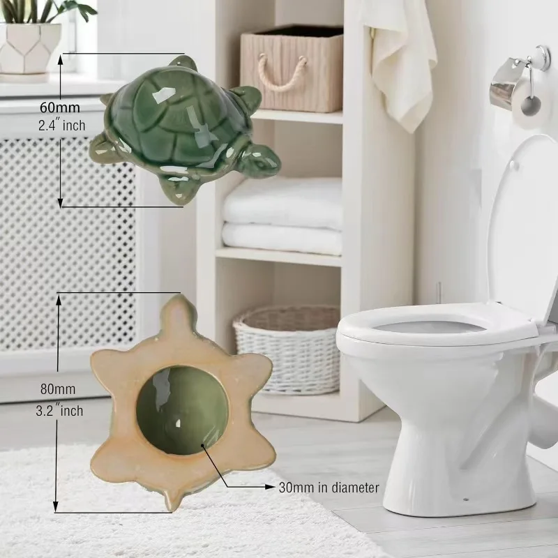 Toilet Bolt Cap Universal Bathroom Household Decoration Creative Resin Turtle Toilet Bolt Cap Home Life Supplies