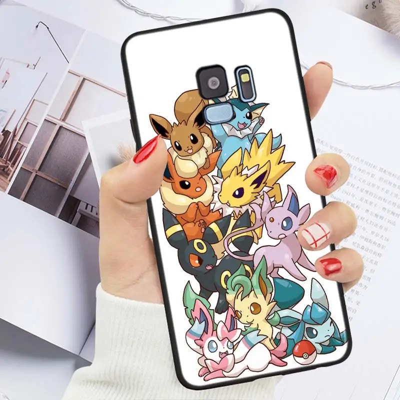 kawaii phone case samsung Hot Anime Pokemon Silicone Case For Galaxy Note 20 10 9 8 Plus Ultra Lite A9 A8 A7 A6 Plus A5 A3 2018 2017 Phone Case kawaii samsung cases Cases For Samsung