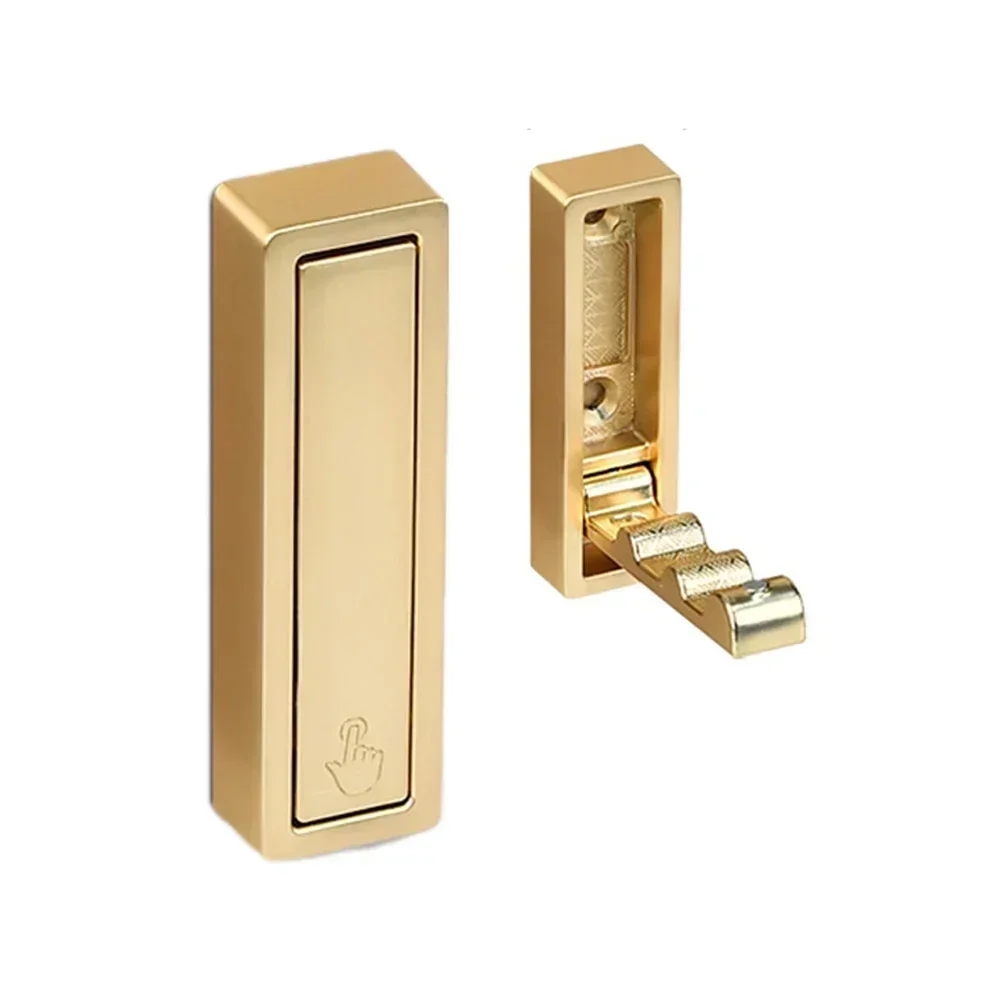 Robe Hook Folding Silver Wall Hanging Zinc Alloy Bathroom Black Clothes Hooks Folding Hooks Gold Grey Rustproof