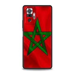 Morocco Flag Passport Design Black Phone Case Cover for Note 12Pro 4G (A1)