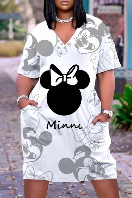 Disney Villaisndisney Villains Print Plus Size Summer Dress