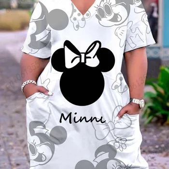 여성용 우아한 긴 드레스, 플러스 사이즈, 디즈니 긴 여름 드레스, 2022 여성 의류, 대형 시크