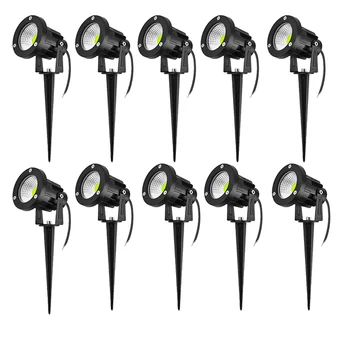 야외 LED 정원 조명 방수 잔디 램프, 조경 스파이크 전구, IP65 조명, 정원 경로 스포트라이트, 12V, 220V, 110V, 2700K, 5W