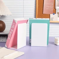 2pcs Desktop Organizer L-shaped Desk Bookends Durable Display Book Stand Simple INS Book Support Rack Minimalism 1