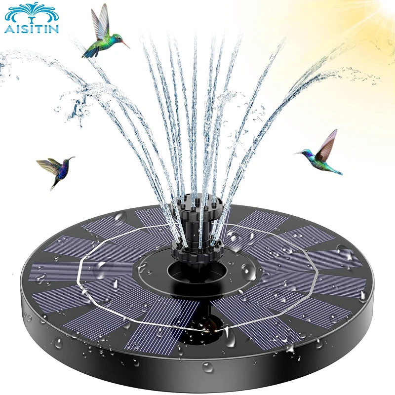 نافورة شمسية صغيرة، بقوة 3.5 وات، بتصميم رائع يمكن...