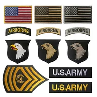 U.S. 101st Air Force Rank Patch Reflective Armband Logo Backpack Clothing Embroidered Sticker Pendant Embroidery patches