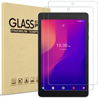 2 Pack Tempered Glass Film Protection Shield Screen Protector for Alcatel Joy Tab 2 2020 (Model: 9032Z) / Alcatel 3T Tablet 8“ 1
