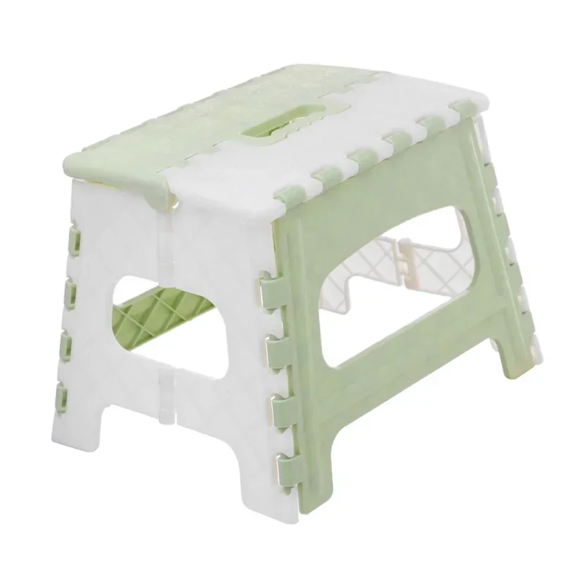 Plastic Folding Step Stool with Handle Portable Collapsible Small Foot Stool Bathroom Stepping Folding Step Stools for Kid