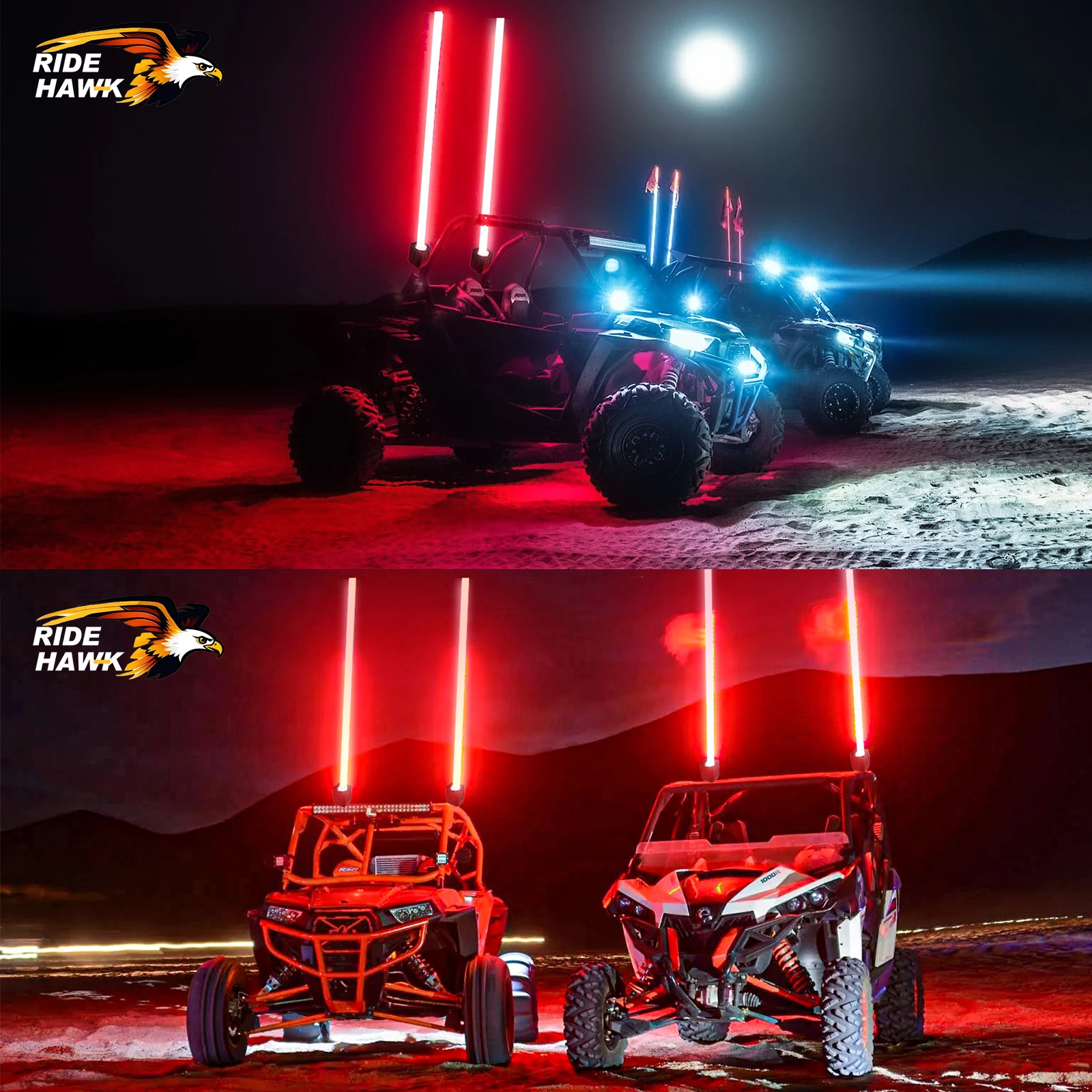 Whipless LED Pod Lights ATV 6