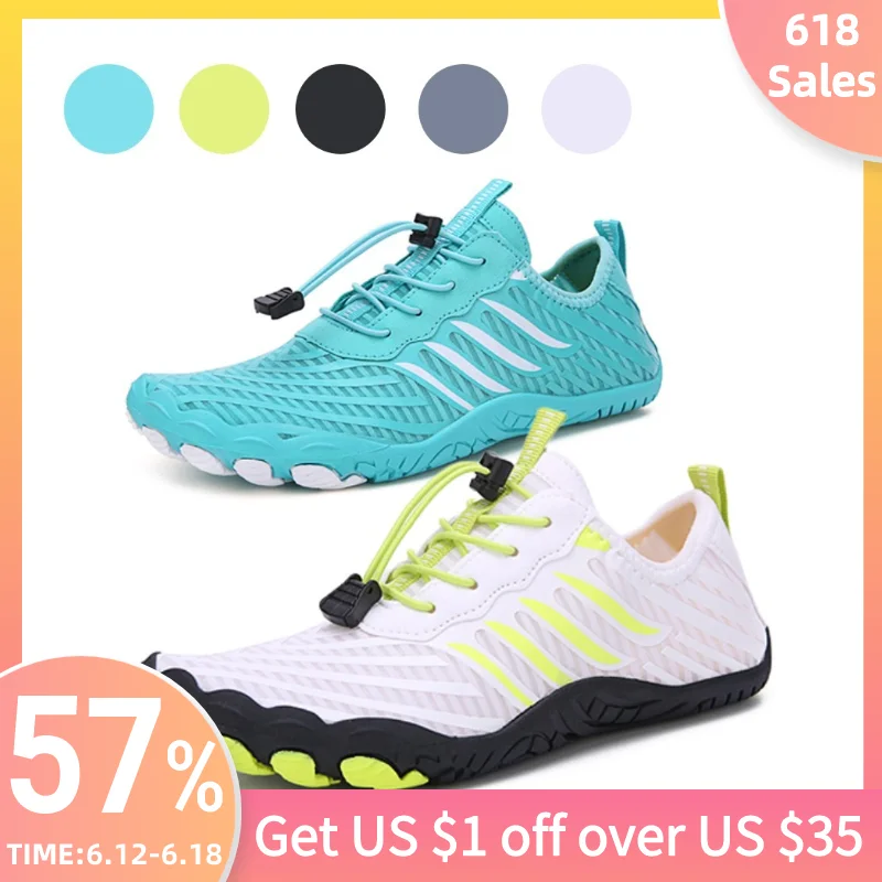Anti Slip Barefoot Beach Shoes Women Men Water Shoes Upstream