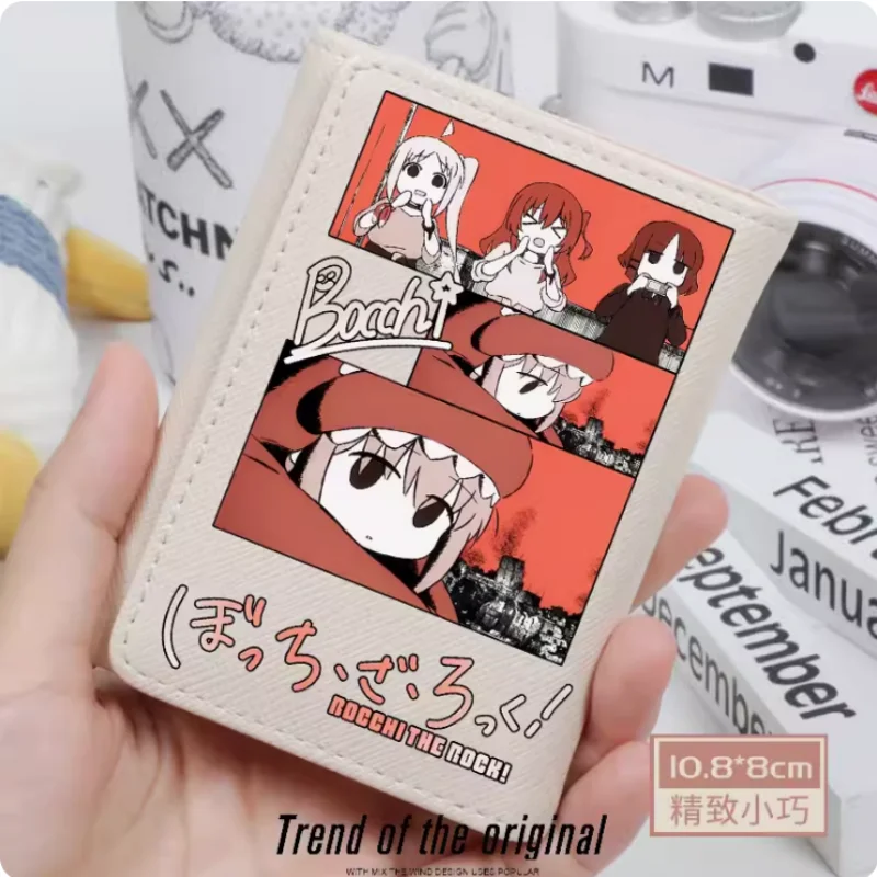 Anime BOCCHI THE ROCK! Gotoh Hitori Fashion Wallets PU Purse Card Holder Hasp Money Bag Cosplay Gift B224