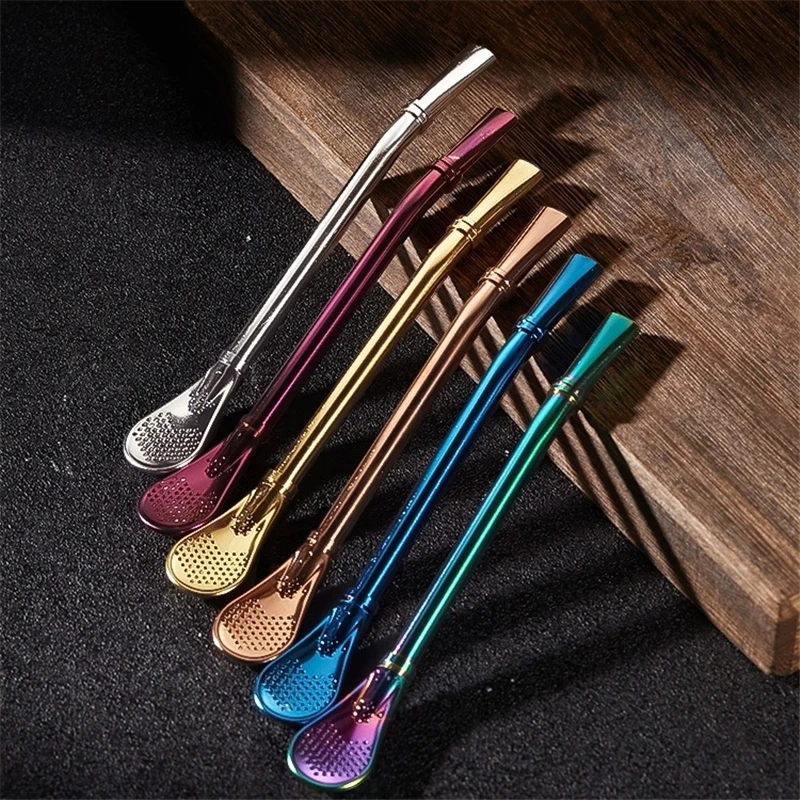 

Stainless Steel Drinking Straw Filter Handmade Yerba Mate Tea Bombilla Gourd Washable Practical Tools Bar Accessories