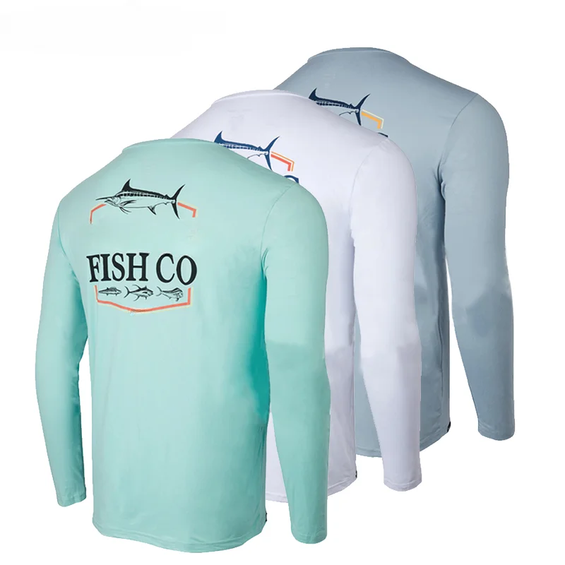 UV Protection Angling Tops Outdoor Breathable Fishing Shirts Long Sleeve Sun Protecting Fishing Jerseys