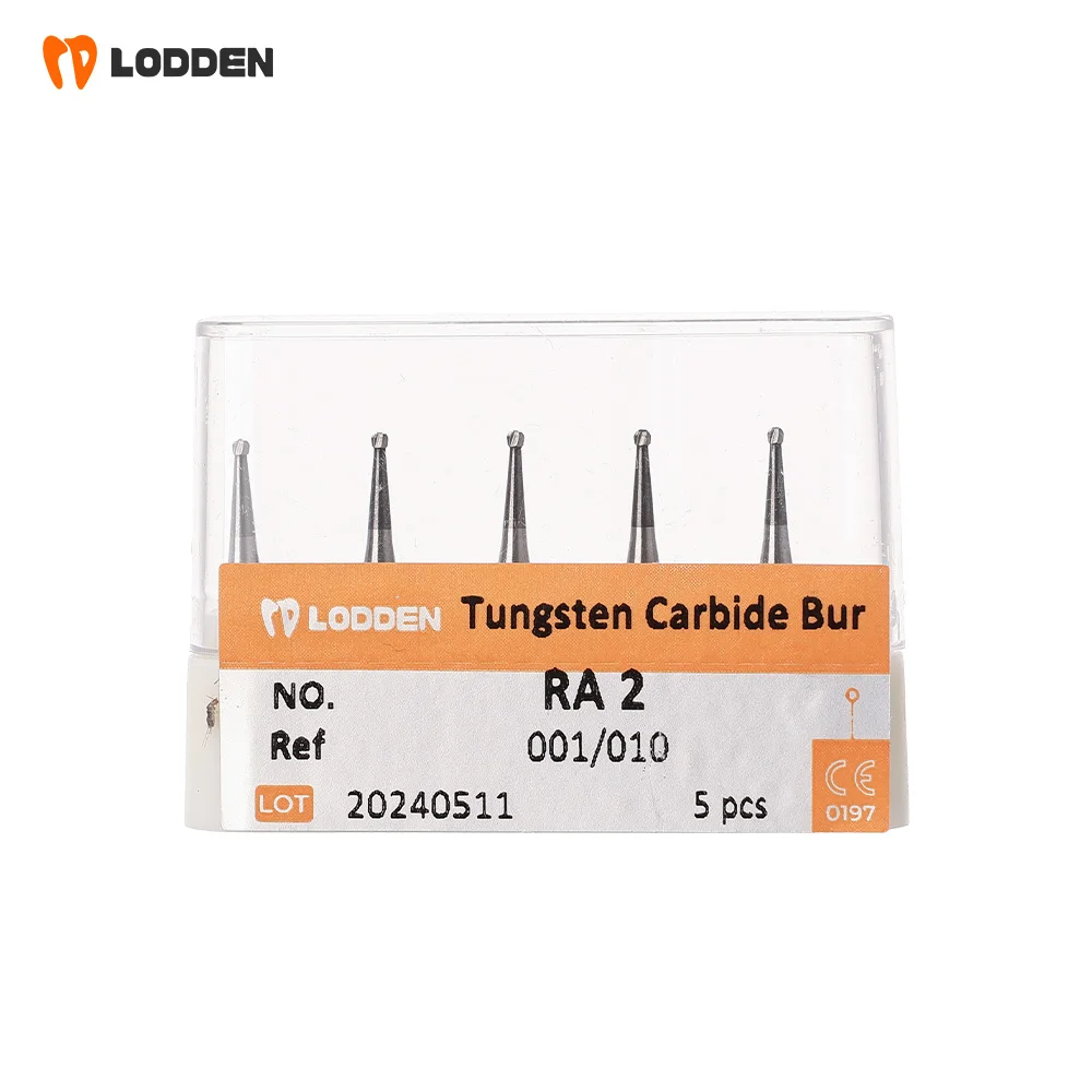 LODDEN 5 Stück/Box Dental RA CA Schaft Wolframkarbid-Bohrer Kugelrundbohrer 9 Größen 2,35 mm Low-Speed für Zahnmedizin-Schleifwerkzeuge – Detail 14