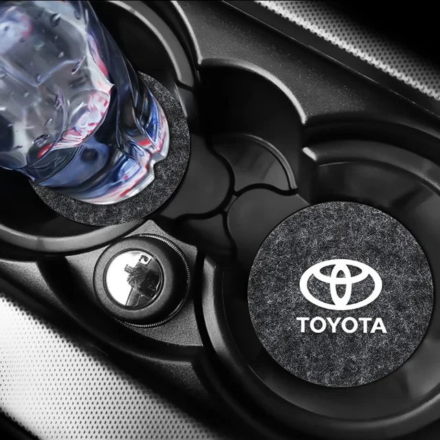 Sottobicchieri per auto Portabicchieri da viaggio per auto Inserto sottobicchiere in feltro Antiscivolo Accessori interni per veicoli Tappetini per tazze per Toyota Corolla Camry 6