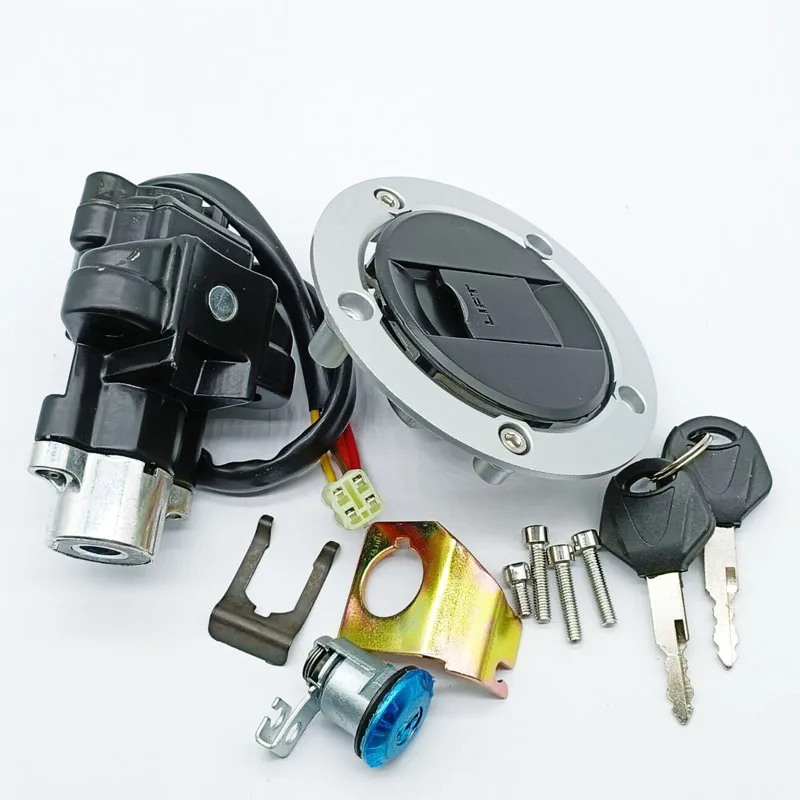 점화 스위치 잠금 가스 캡 세트 잠금 키, 스즈키 GSXR1000 2003-2004 SV650 2008-2012 SV650A ABS 2003-2009 SV1000S 2003-2007