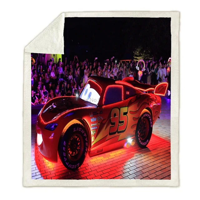 Lightning Mcqueen Sherpa Blanket | Disney Mcqueen Blanket | Fleece Blanket  Disney - Blanket - Aliexpress