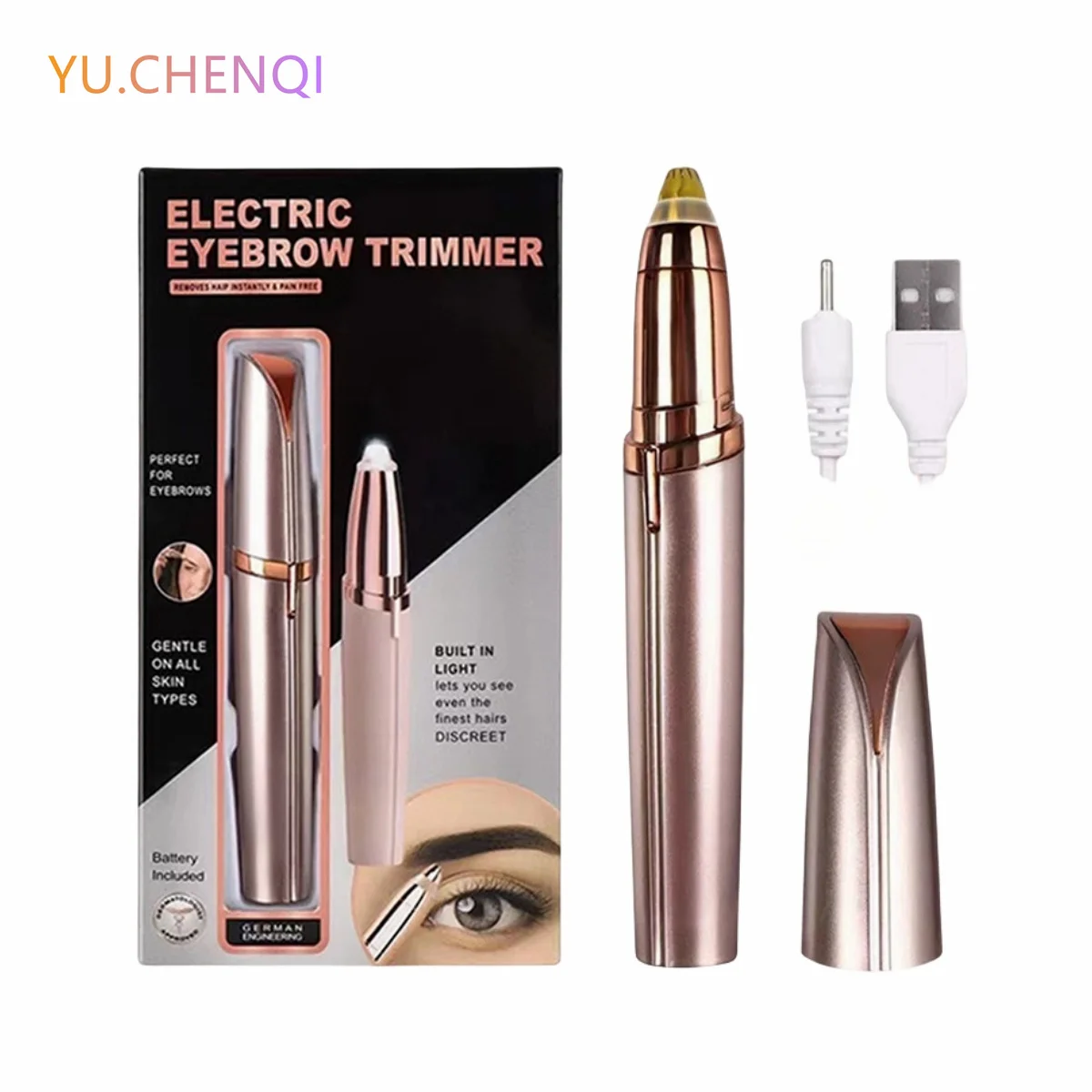 Electric Eyebrow Trimmer Eye Brow Shaper Pencil Face Hair Remover For Women Makeup Painless Automatic Eyebrow Shavers Depilator