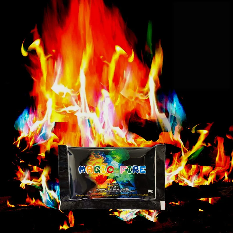 Fire Color Changing Packets for Campfires, Fire Pit, Outdoor Fireplaces-Camping Essentials for Kids & Adults-30g