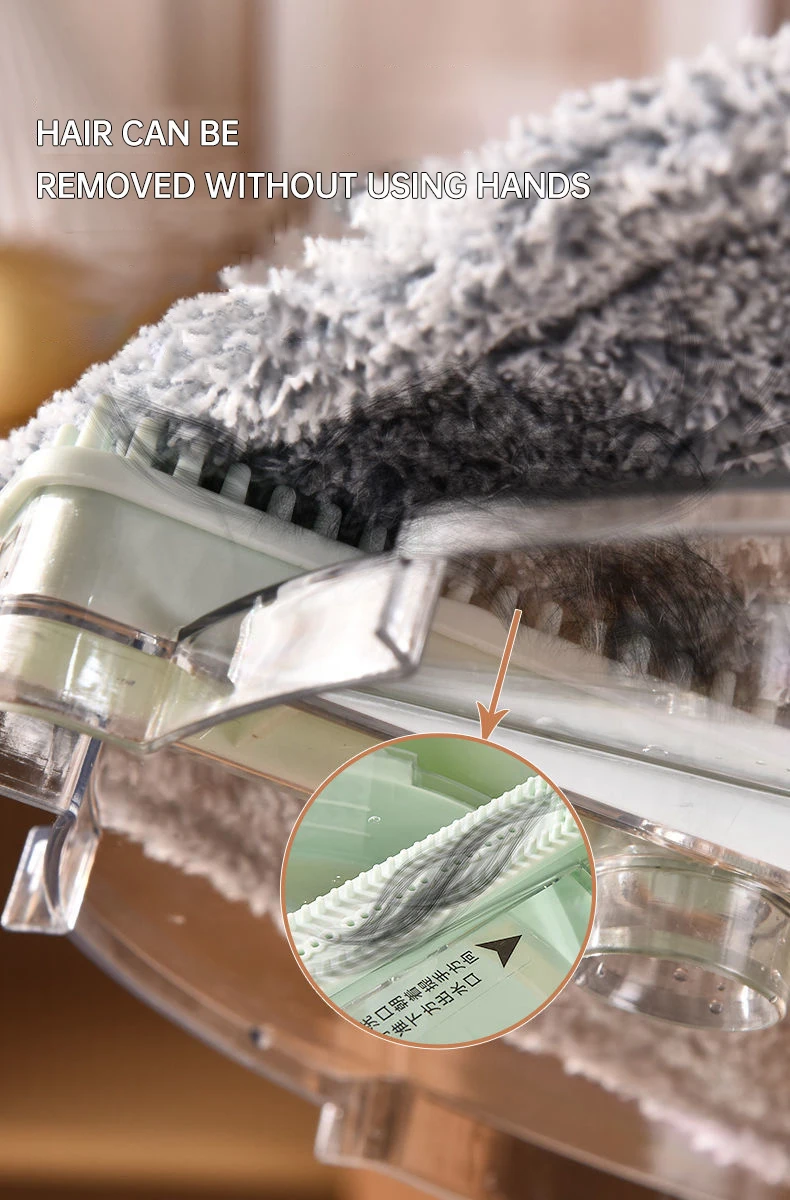 Mop Floor Clean Mop Household Hand-Free Rotary Mop Cleaning Hand Pressure Water-Absorbing Wet And Dry Dual-Use Flat Top Mop Set