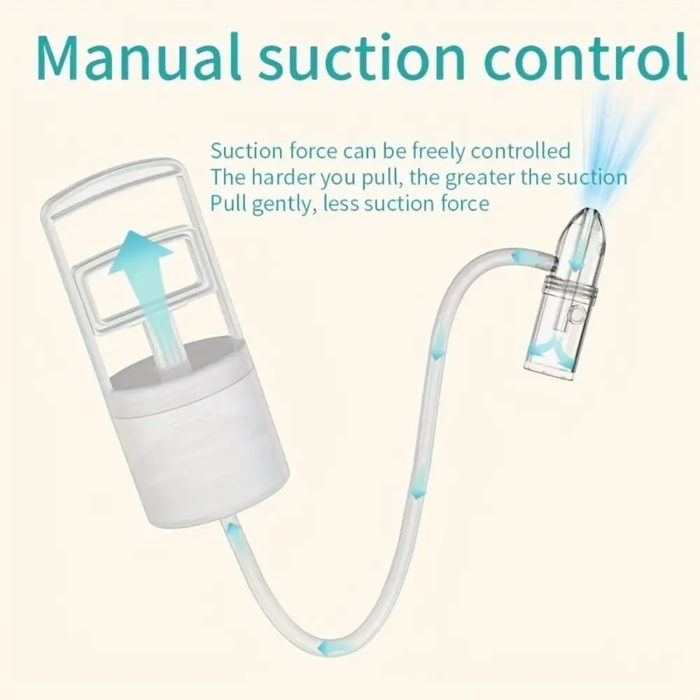 Congestion Relief Manual Toddlers Nasal Aspirator Removable Anti-backflow Mucus Cleaner Soft Silicone Nasal Irrigator Nasal Care