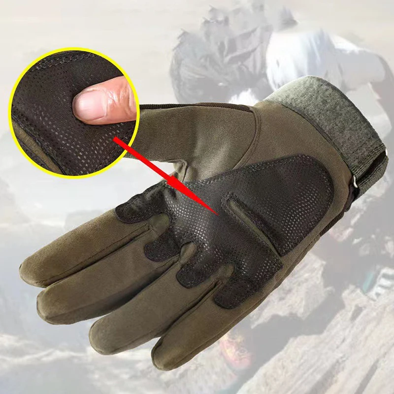 Outdoor Sports Locomotive Military Fans Gloves Winter Warm Outdoor Motorcycle Tactical Gloves Riding Gloves 3