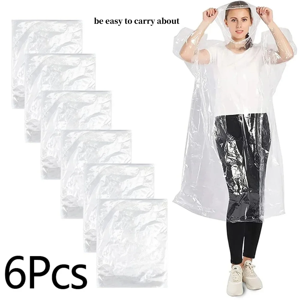 raincoat poncho Disposable Waterproof Raincoat Outdoor Hiking Mountain Travel Emergency Transparent Portable Adult